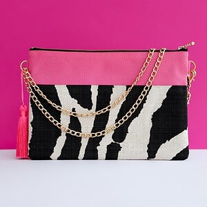 Clutch Wild Zebra - Jacquard