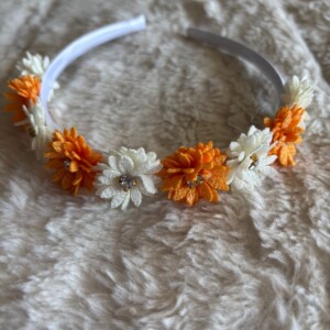 Diadeem met bloemetjes Koningsdag