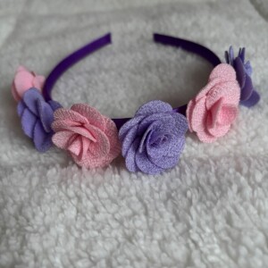 Diadeem met roosjes