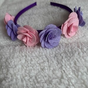 Diadeem met roosjes