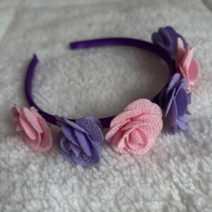 Diadeem met roosjes