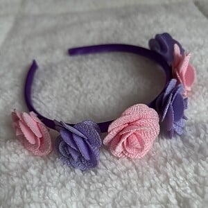 Diadeem met roosjes