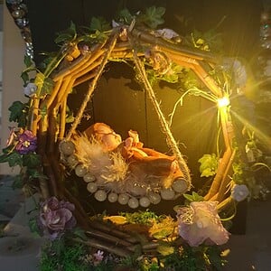 Dreamy Fairy Baby – Handgemaakte Sfeerlamp | Fairy Lamp met Elfje