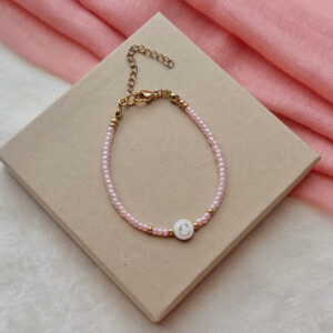 Gepersonaliseerde initialen armband | Miyuki kralen | Handgemaakt cadeau