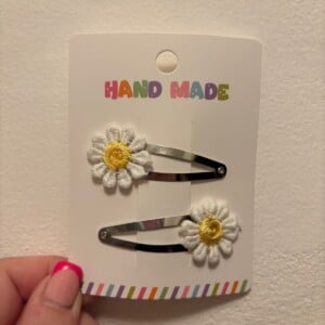 Haarspeldjes met madeliefjes