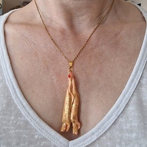 Handgemaakt juweel - Statement sieraad - speciaal geschenk - artisanale hanger - unieke halsketting