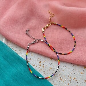 Handgemaakte Pride armband | Regenboog Miyuki kralen