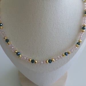 Handgemaakte Sieradenset met Facetkralen – Ketting en Armband Set voor Dames