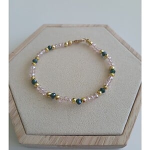 Handgemaakte Sieradenset met Facetkralen – Ketting en Armband Set voor Dames