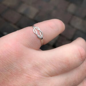 Handgemaakte Zilveren Knoopring | Minimalistische Sterling Zilver Ring ✨