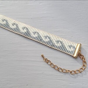 Handgeweven Miyuki kralenarmband waves