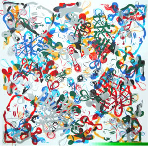 handlijncompositie / zeefdruk