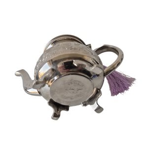 Handmade Moroccan Silver Tea Pot | Engraved Brass Oriental Tea Container | Vintage Moroccan Decor | Unique Boho Kitchen Gift for Her