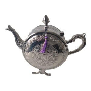 Handmade Moroccan Teapot, Engraved Brass Coin Teapot, Traditional Moroccan Teapot, Unique Round Shape, Vintage Boho Kitchen Decor Gift