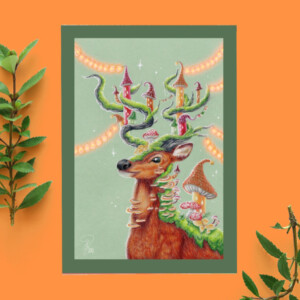 Hidden deer village kaart A6