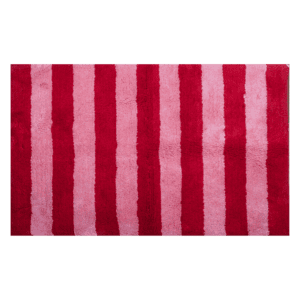 Kitsch Kitchen badmat gestreept roze/rood
