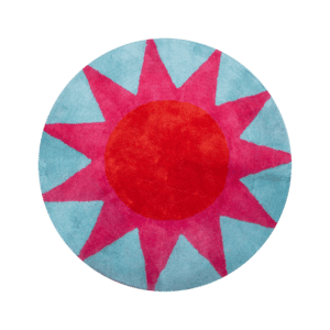 Kitsch Kitchen badmat soleil rond blauw