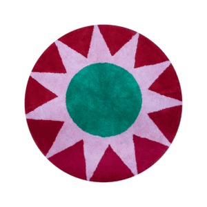 Kitsch Kitchen badmat soleil rond rood