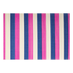 Kitsch Kitchen placemat bamboe roze/blauw