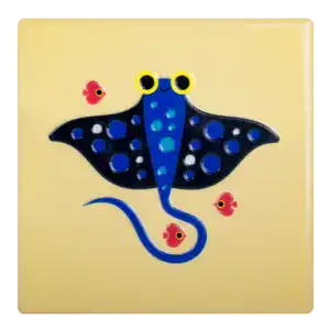 Kitsch Kitchen tegeltje Sealife stingray