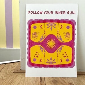 Kunstprint a4 kleurrijk