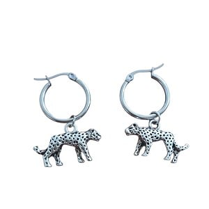 Leopards oorbellen