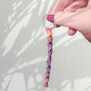 Macramé color sleutelhanger