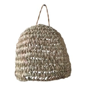 Moroccan (Doum)Pendant Light – Handwoven Palm Leaf Lamp – Boho Straw & Rattan Hanging Light