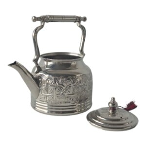 Moroccan Silver Brass Teapot Handmade, Traditional Mint Tea Pot, Moroccan Kitchen Decor, Vintage Boho Tea Gift, Unique Gift for Her