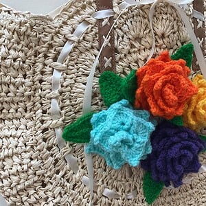 Schoudertas Love All Roses, Made By Anne. Nieuw!