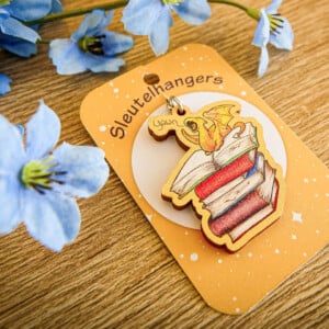 Sleutelhanger boek draak