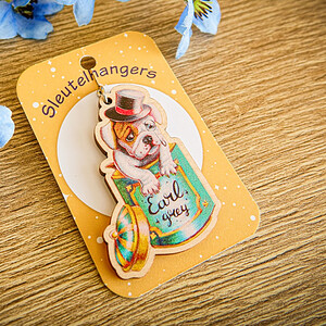 Sleutelhanger earl grey tea hound