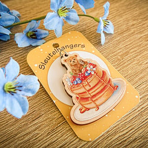 Sleutelhanger Fluffy pancake bear