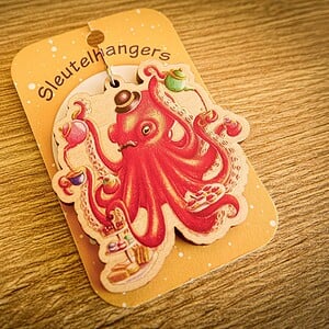 Sleutelhanger octopus high tea
