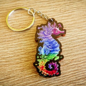 Sleutelhanger Regenboog zeepaard