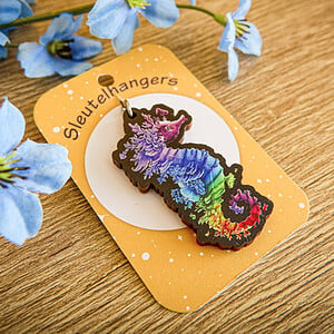 Sleutelhanger Regenboog zeepaard