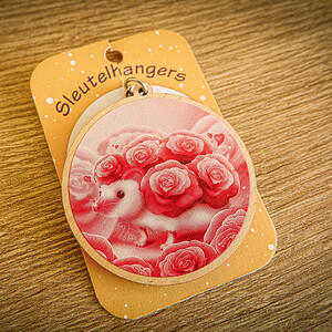 Sleutelhanger rozen egel