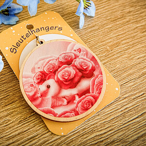 Sleutelhanger rozen egel