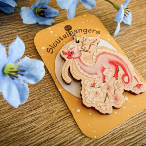 Sleutelhanger sakura draak