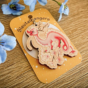 Sleutelhanger sakura draak