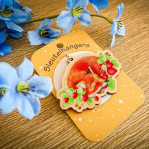 Sleutelhanger Vos aardbeien