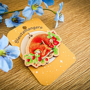 Sleutelhanger Vos aardbeien