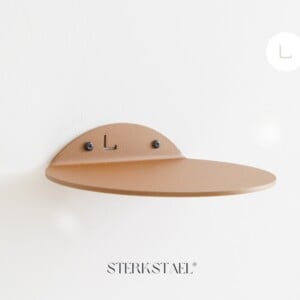 STERKSTAEL Saga wandplank Cortenstaal - stalen wandplank - kleur Cortenstaal Brons - poedercoating - staal - wandrek - wandplankje - inclusief bevestigingsmateriaal – draagkracht van 10 kg – 1 stuk