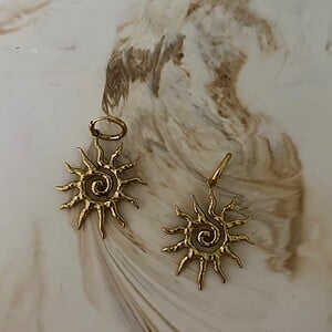 Sunshine oorbellen Stainless steel