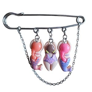 Swimming Ladies Broche