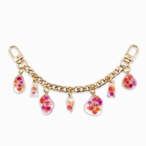 Tassenhanger (Bagchain) met Echte Bloemen uit Utrecht (The Blossom Chapter)