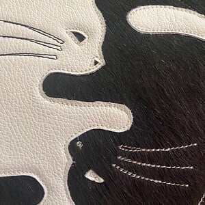 Totebag met Yin Yang kat