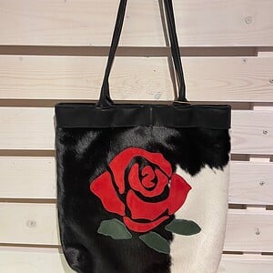 Totebag rode roos