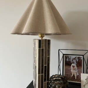 Unieke handgemaakte lampvoet - beige/bruin