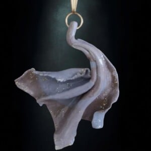Unieke statement halsketting - Handgemaakte hanger - artistiek juweel voor haar - "Floating Dreams"